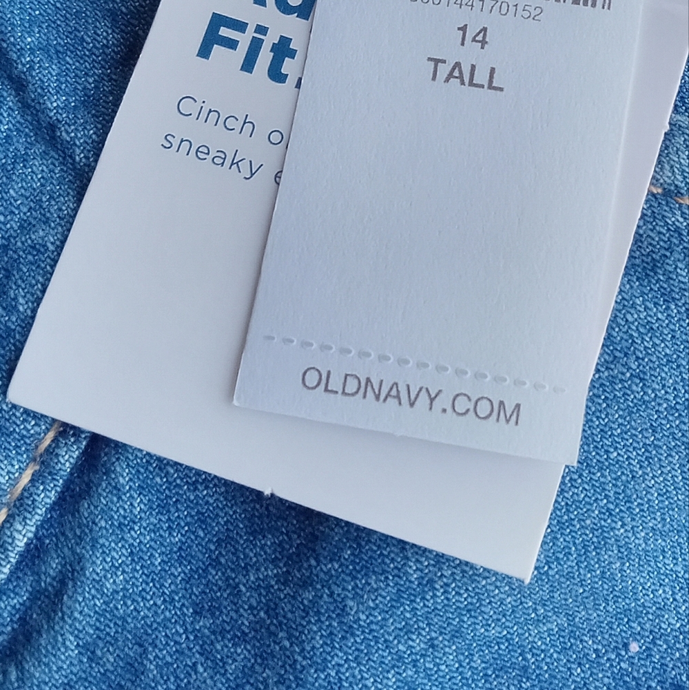 BRAND NEW NWT Wide Leg Blue Denim Jeans 14 Tall - Picture 12 of 14